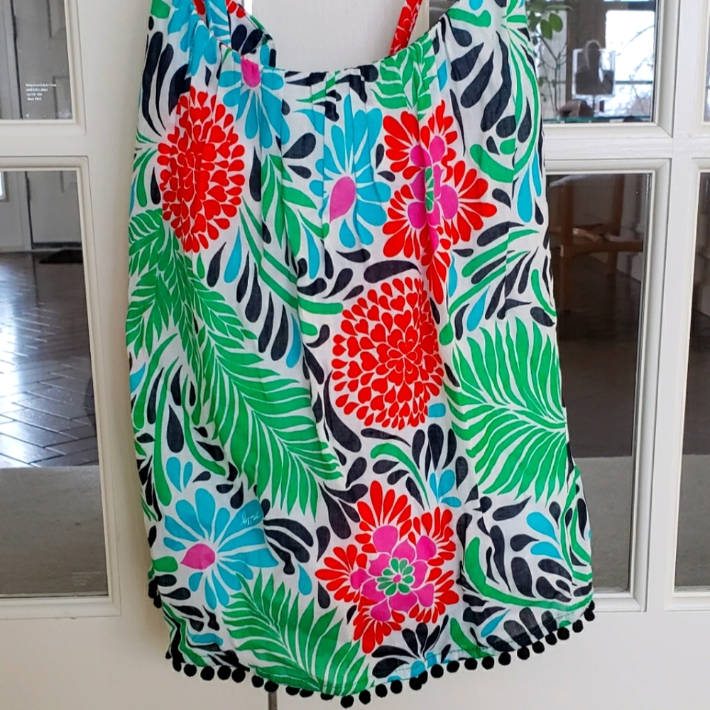 Milly floral sleeveless blouse